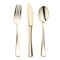 Gold Classic Cutlery Plastic Silverware Set (120 Guests)